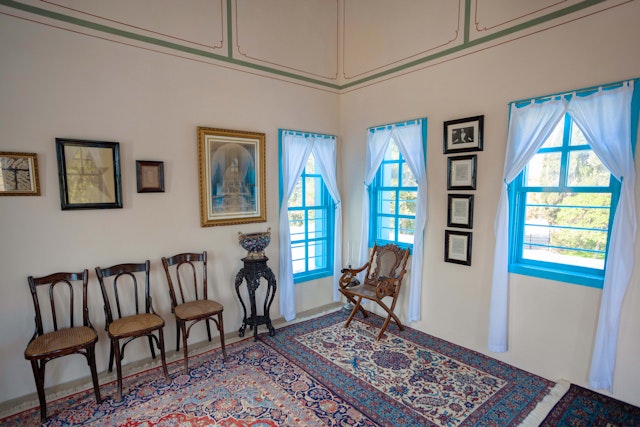 These are among the windows through which Bahá’u’lláh looked out over the orchards, hills, and sea.