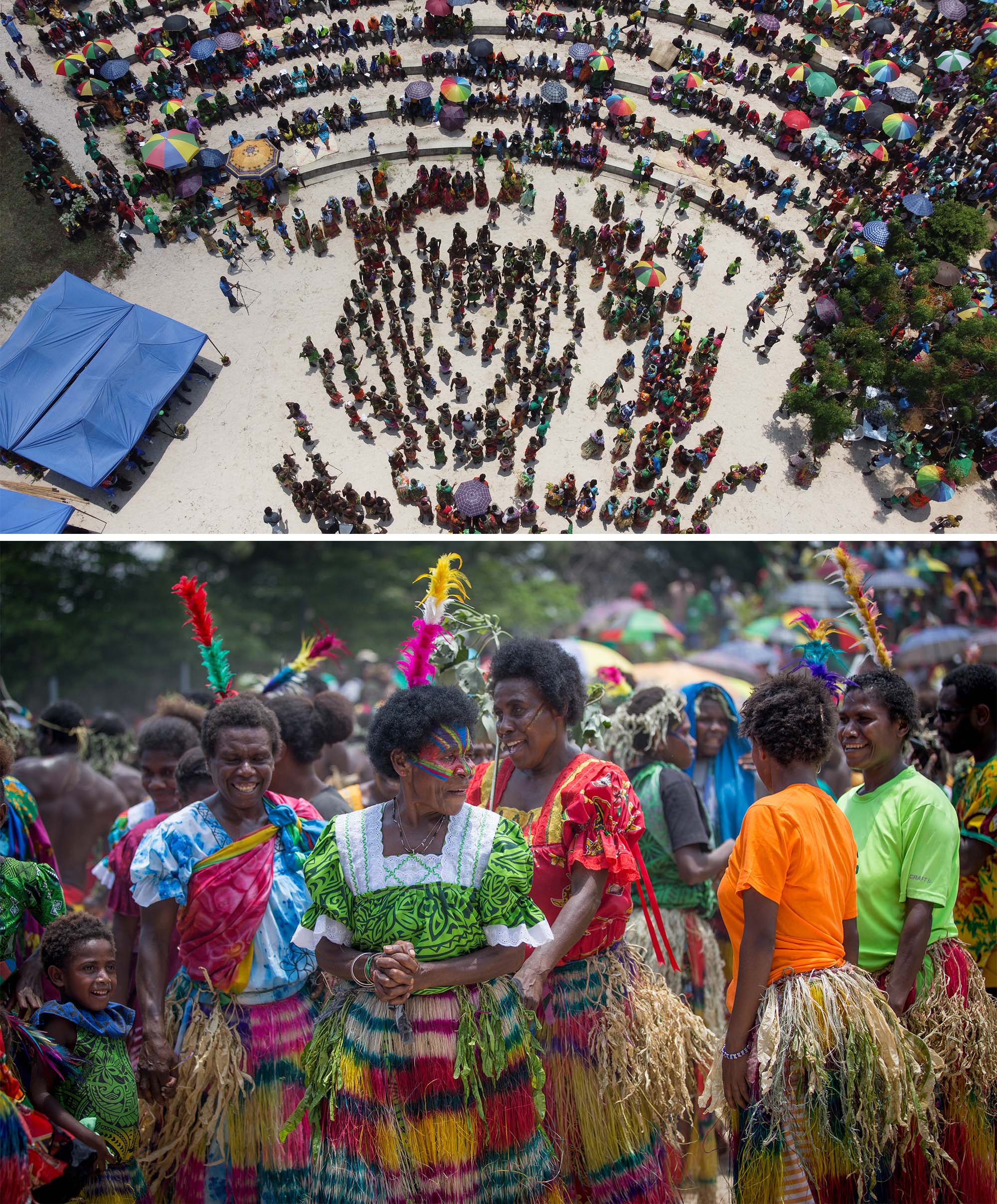 The dedication of the Bahá’í House of Worship was honoured with traditional dances and songs.