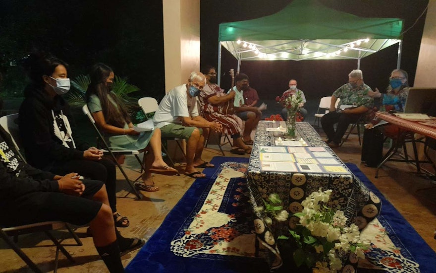 Seen here are attendees at a centenary gathering in Guam, Mariana Islands.