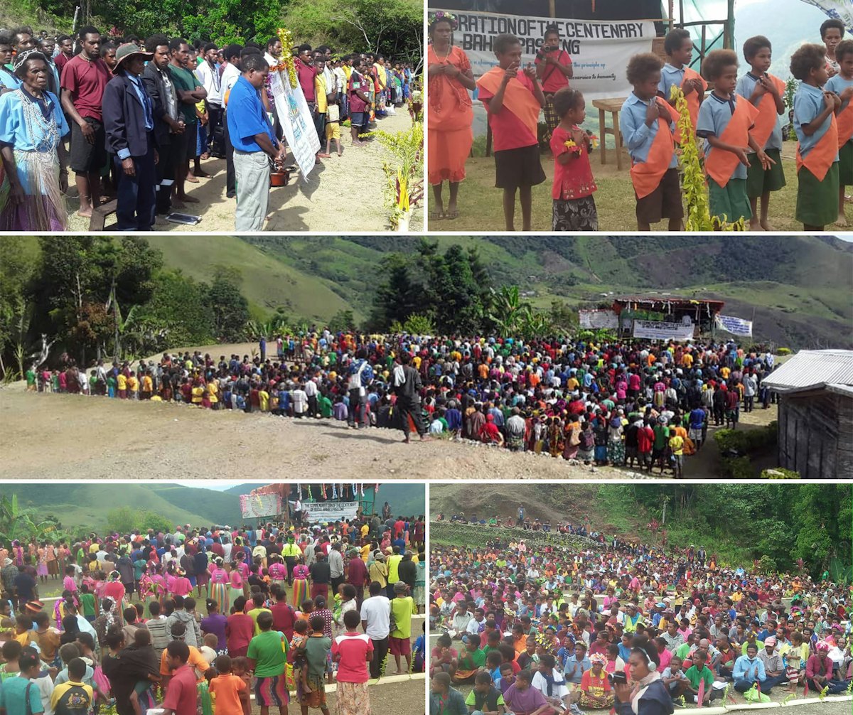 A centenary gathering in Daga, Papua New Guinea.