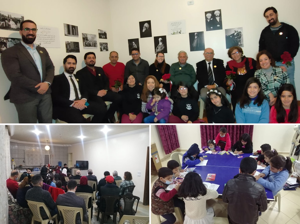 At another of the many gatherings in Jordan, Exemplar was screened, a special children’s program was held, and a gallery of images of ‘Abdu’l-Bahá’s life were placed on display for viewing.