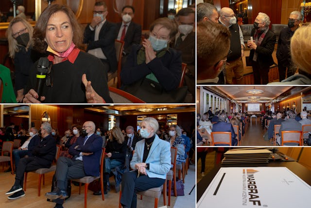 Journalists from over 55 media outlets across Italy attended the press conference in Milan and had the opportunity to learn about and the sacred nature of the project and the complexities of its construction.