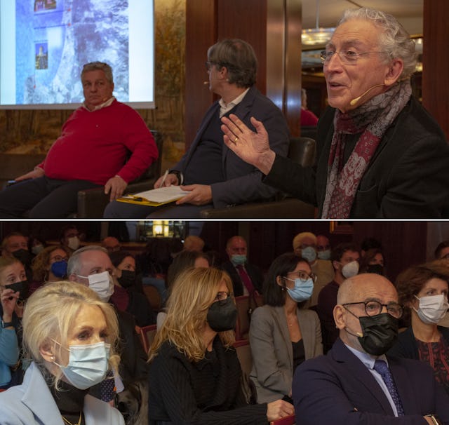 Hossein Amanat, who was selected by the Universal House of Justice as the architect for the project, spoke about the design of the Shrine and its surrounding environs: “Every part of the Shrine, including the avenues and spaces in the gardens, has been designed to facilitate meditation.”