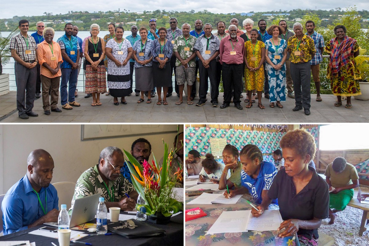 The Bahá’ís of Vanuatu brought together representatives of the Prime Minister’s Office and the Ministry of Education, village chiefs, and different social actors to reflect together on the role of moral education in society.