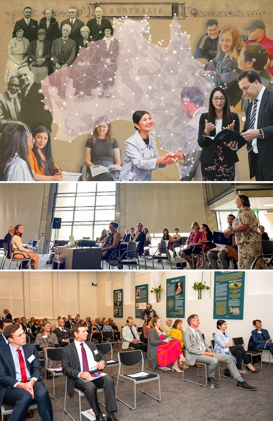 In Australia, the Bahá’í Office of External Affairs has been stimulating profound discussions among government officials, social actors, journalists, faith communities, and others in gatherings across states and territories in the country.
