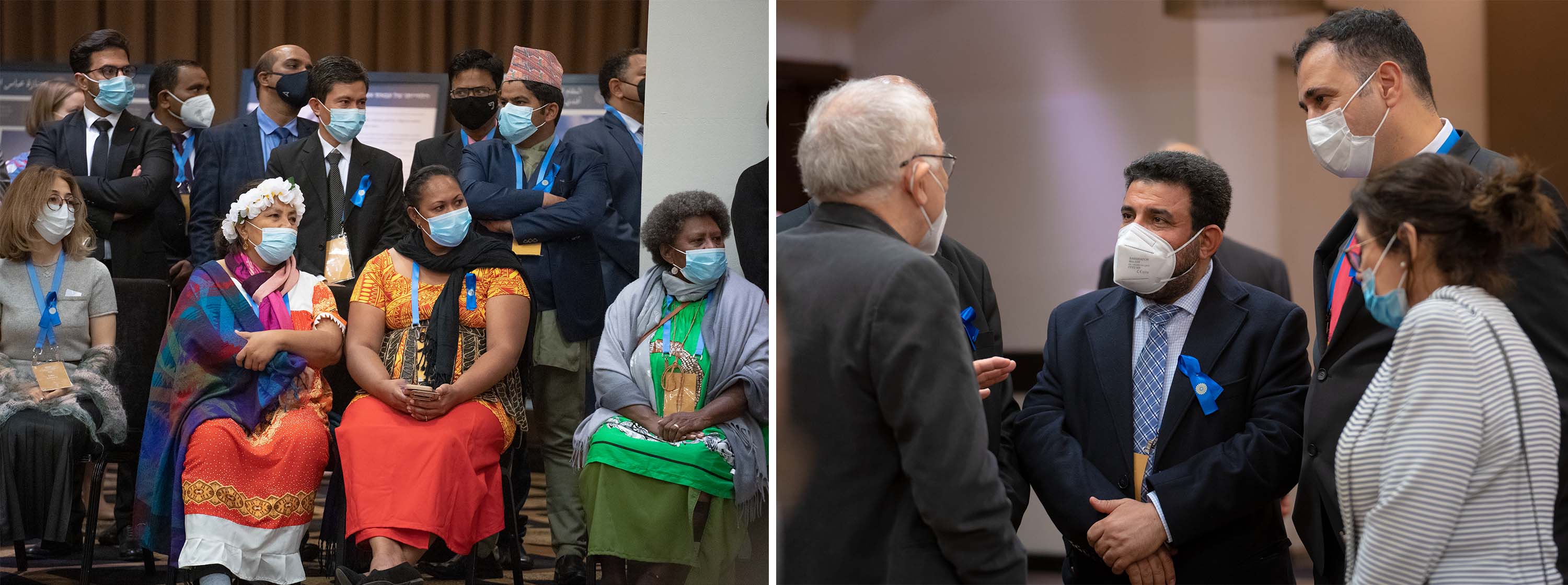 Les membres des Corps continentaux de conseillers qui s’étaient rendus à Haïfa depuis toutes les régions du monde pour une conférence spéciale ont également assisté à la réunion.