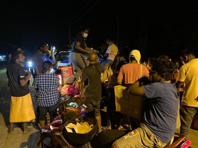 In many instances, entire families and groups of people quickly travelled long distances to affected areas to assist, working long hours into the night.