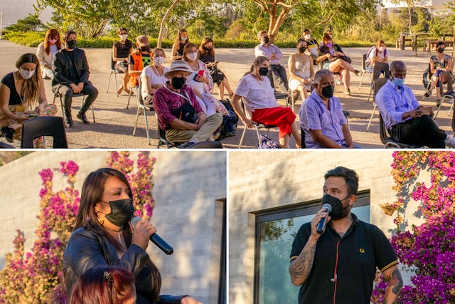 Civil society leaders and representatives of the Bahá’ís of Chile exploring spiritual principles that can guide the development of cities for the well-being of all.