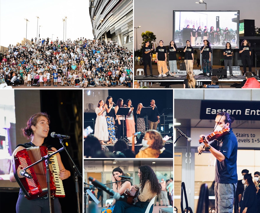 The conference in Perth, Australia, featured many artistic presentations that gave expression to the themes of the gathering—peace, the essential oneness of humanity, and selfless service to society, among others.