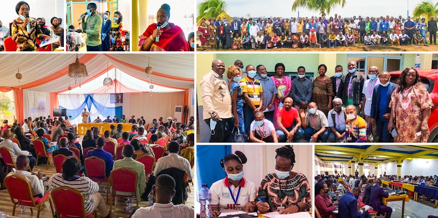 Pictured here are other gatherings that have been held in the Democratic Republic of the Congo. Young people have played an important role in the planning and preparation of these gatherings.