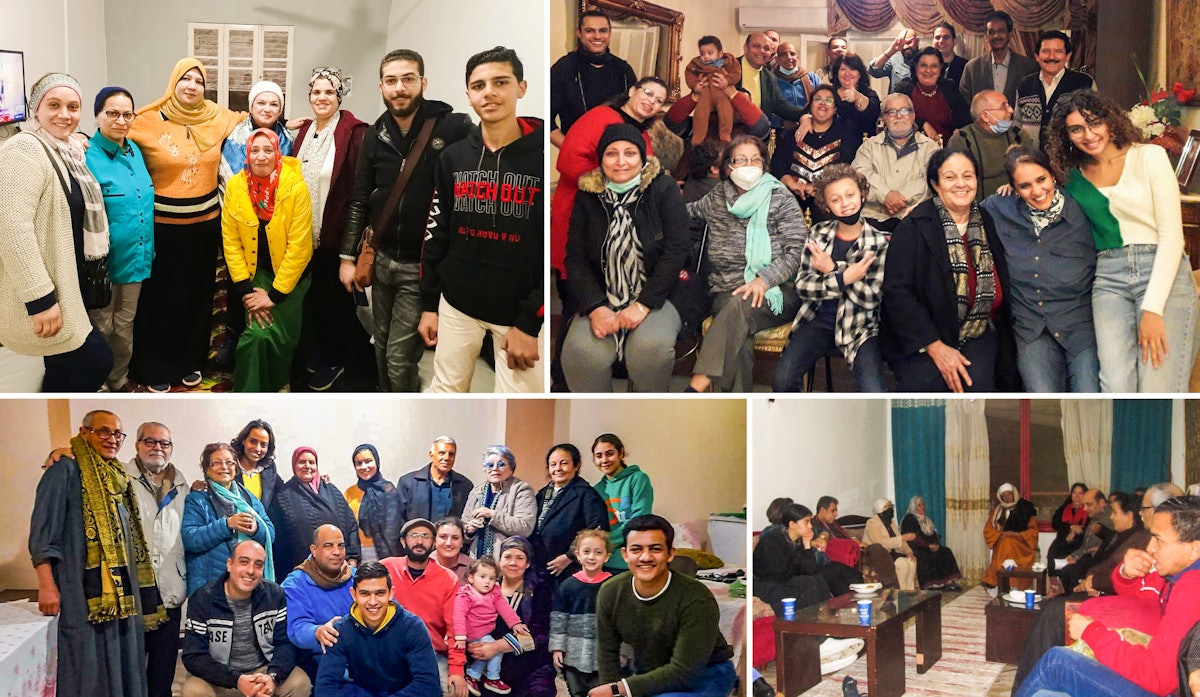 The Egyptian Bahá’í community held several conferences in neighborhoods across the country, bringing together groups of people from diverse backgrounds to consult about how they can work toward the betterment of their society. Seen here are gatherings in Batanoon, Cairo, Giza, and Al-Sharqiyyah.