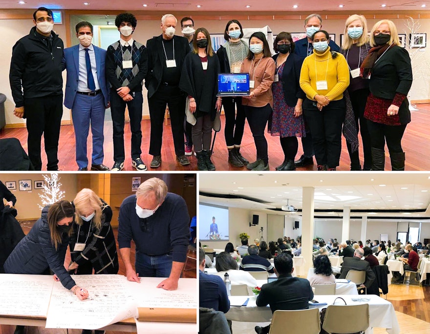 Seen here is a gathering in Toronto, Canada, which brought together participants from northern Canada and the country’s Atlantic and Pacific coasts.