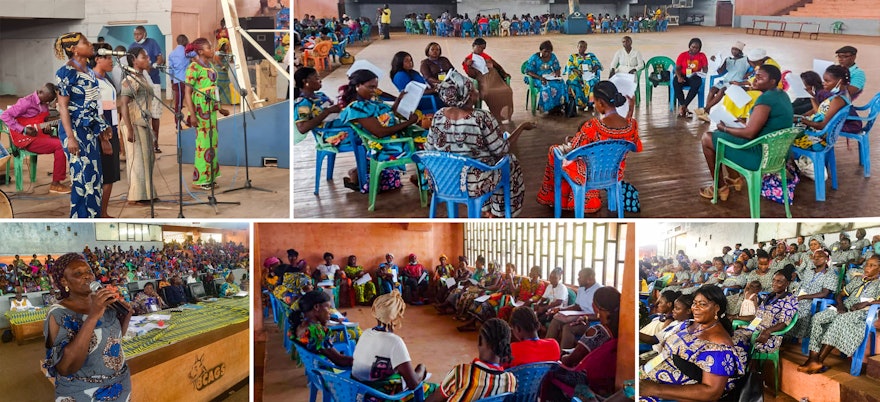 Seen here is a conference in Bangui, Central African Republic (CAR), which was focused on the role of women in fostering a peaceful society. The conference was attended by some 500 women from the surrounding region and was the first of 140 conferences that will be held in that country.