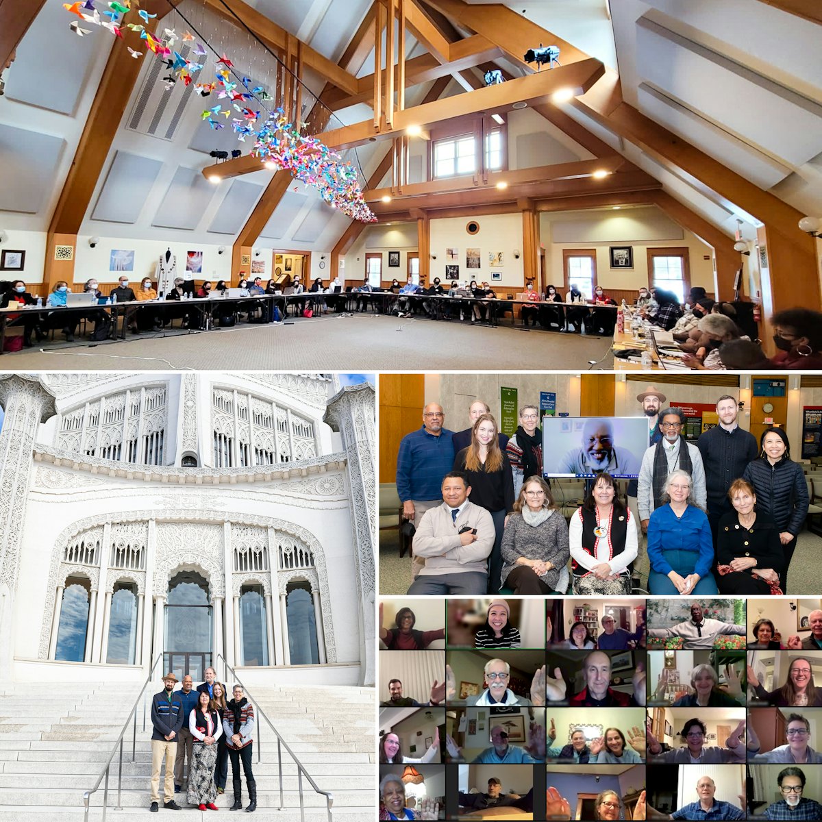 In the United States, representatives from Bahá’í institutions gathered at the Green Acre Bahá’í School in Maine as well at the Bahá’í House of Worship in Illinois to discuss the upcoming local conferences, which will explore ‘Abdu’l-Bahá’s vision of the spiritual future of that country and the principle of the oneness of humanity.