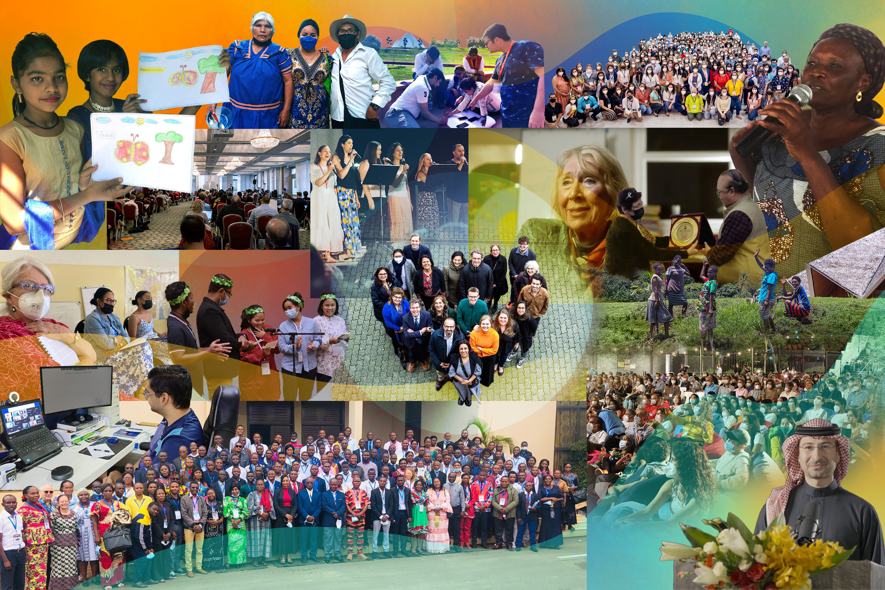 По всему миру идет волна конференций, на которых обсуждается, каким образом неравнодушные люди могут направлять свою энергию и желание изменить мир на достижение единства и служение своим согражданам во имя удовлетворения потребностей своих обществ.