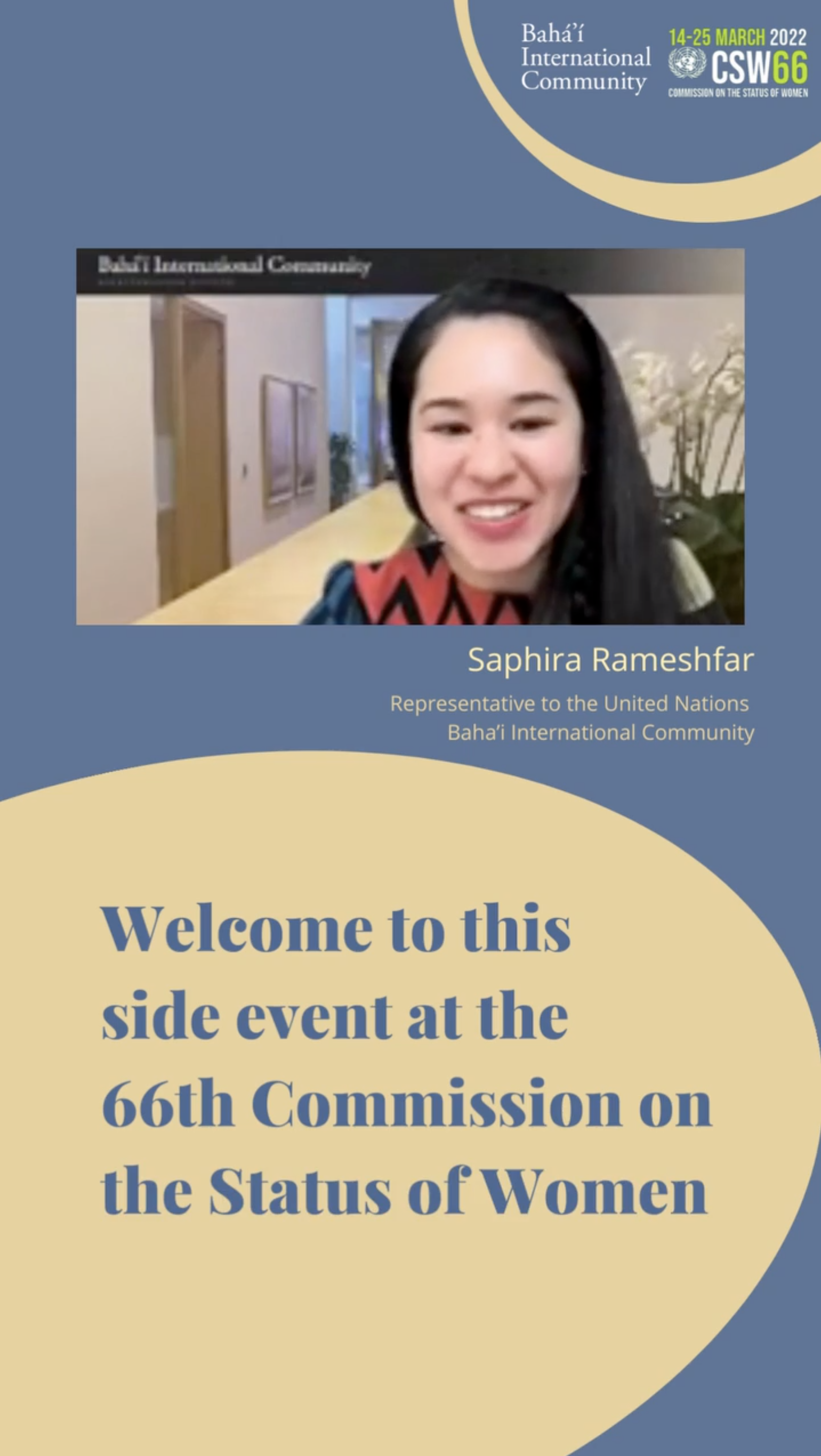 Visit the Instagram account of the Bahá’í International Community to view posts related to the recently held forum on exploring how women are uniquely situated to lead responses to the climate crisis.