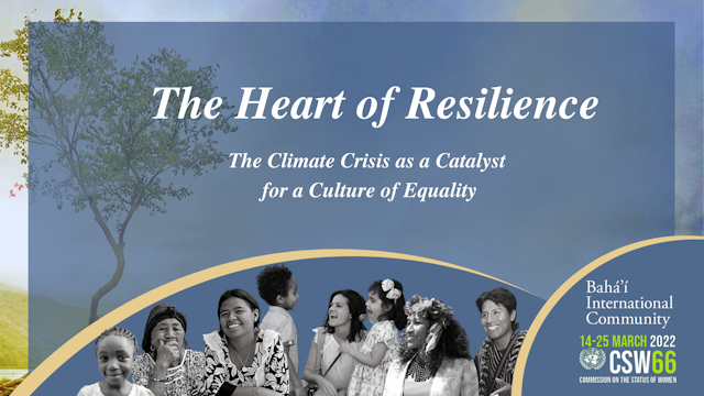 Здесь можно прочитать заявление МСБ под названием «Суть жизнестойкости: климатический кризис как катализатор культуры равноправия».