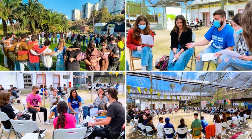 Ce rassemblement aux îles Canaries, en Espagne, a réuni des jeunes qui, à divers moments au cours des dernières années, ont participé en tant qu’animateurs à des initiatives bahá’íe d’éducation morale. L’un des participants a déclaré : « C’est inspirant de faire partie d’un processus qui a aidé tant de jeunes à se concentrer davantage sur leur vie, à prendre conscience de ce qui est le plus important : le service désintéressé à l’humanité. »