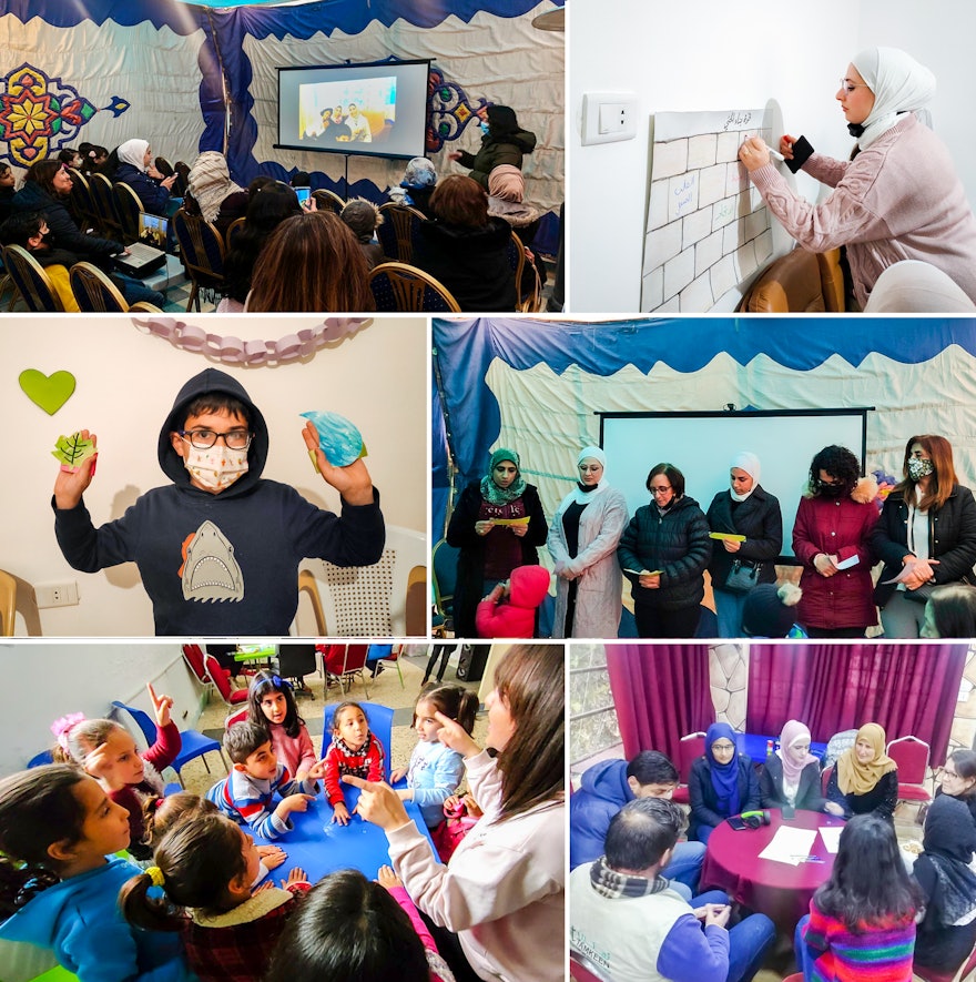 Pictured here are two local gatherings that recently took place in Jordan, one in Al Bayader and another in Mafraq.