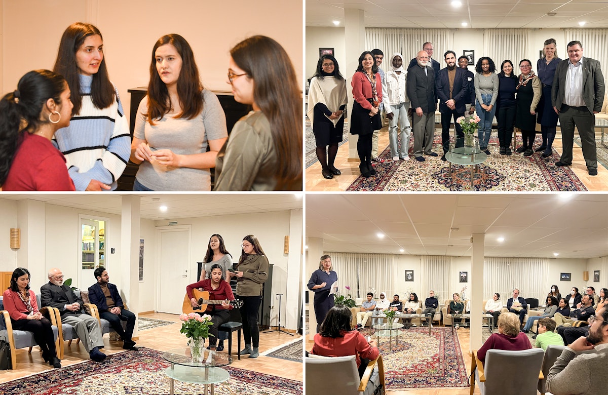 In Stockholm, Sweden, the country’s Minister of Social Security and a delegation of officials participated in a gathering held in the National Bahá’í Center.