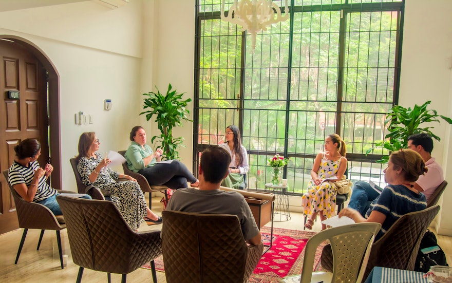 Pictured here is a local gathering in Cali, Colombia. A video featuring more of the many gatherings occurring throughout that country can be viewed here.