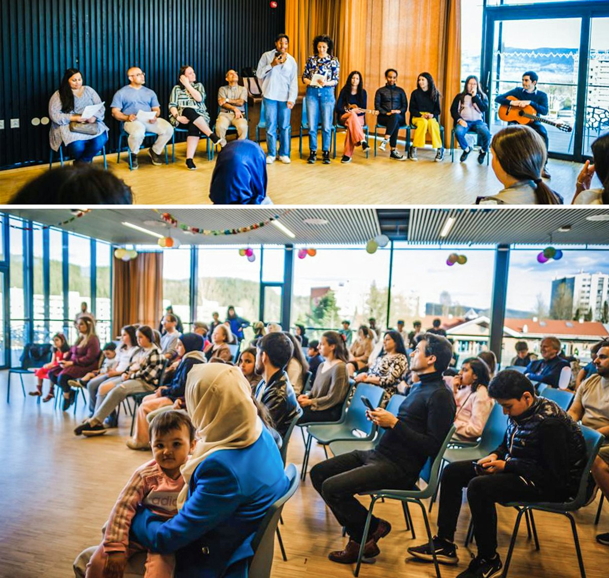 Pictured here are participants at a neighborhood conference in Drammen, Norway.