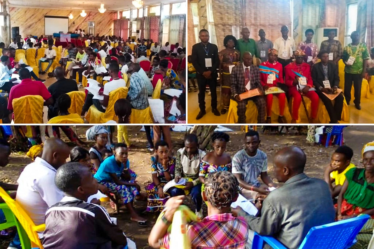 Pictured here are conferences throughout Democratic Republic of the Congo, in the capital city of Kinshasa and the South Kivu region. The gathering in Ngovi, South Kivu, brought together some 6,000 people.