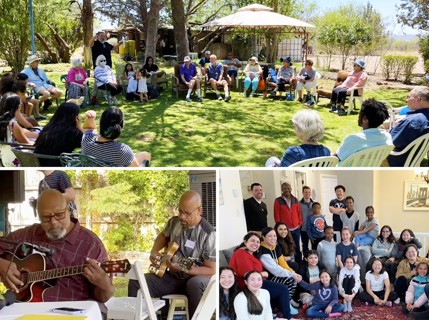 Seen here are participants from various local gatherings in the United States.