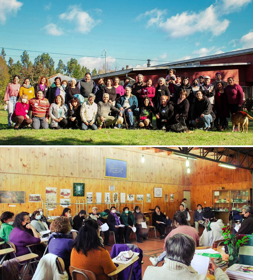 این تصویر اولین کنفرانس در منطقهٔ جنوب شیلی در شهر لابرانزا را نشان می‌دهد.