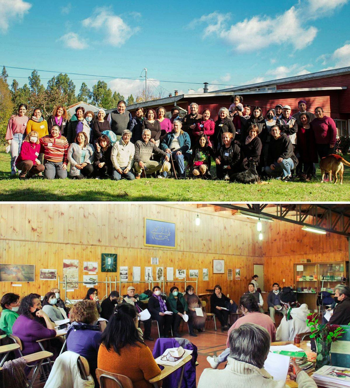 Pictured here is the first conference in the southern region of Chile, held in the city of Labranza.