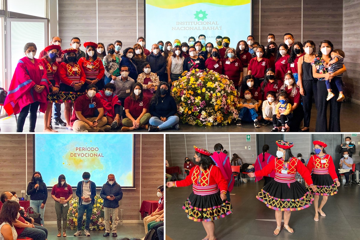 In Peru, representatives from Baháʼí institutions gathered to pray and consult about upcoming local conferences. The gathering also featured traditional dance.