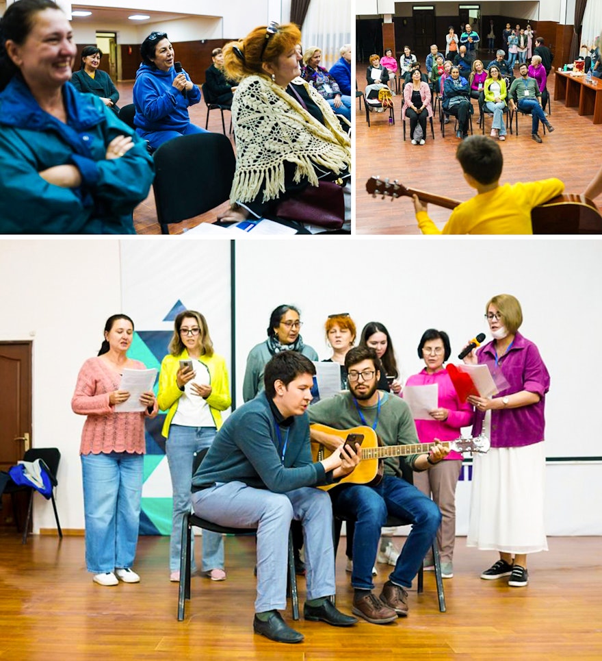 Seen here is a conference in Chimgan, Uzbekistan. This conference focused on exploring how families can work together to serve the needs of their fellow citizens.