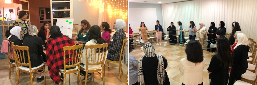 Attendees at a gathering in Kuwait participated in discussions, collaborative activities, and various art projects that focussed on fostering peaceful communities.