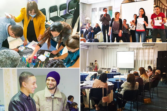 The interview highlighted Bahá’í community-building efforts that promote the equality of women and men at the grassroots, such as discussion spaces that allow women to fully participate in consultative and decision-making processes.