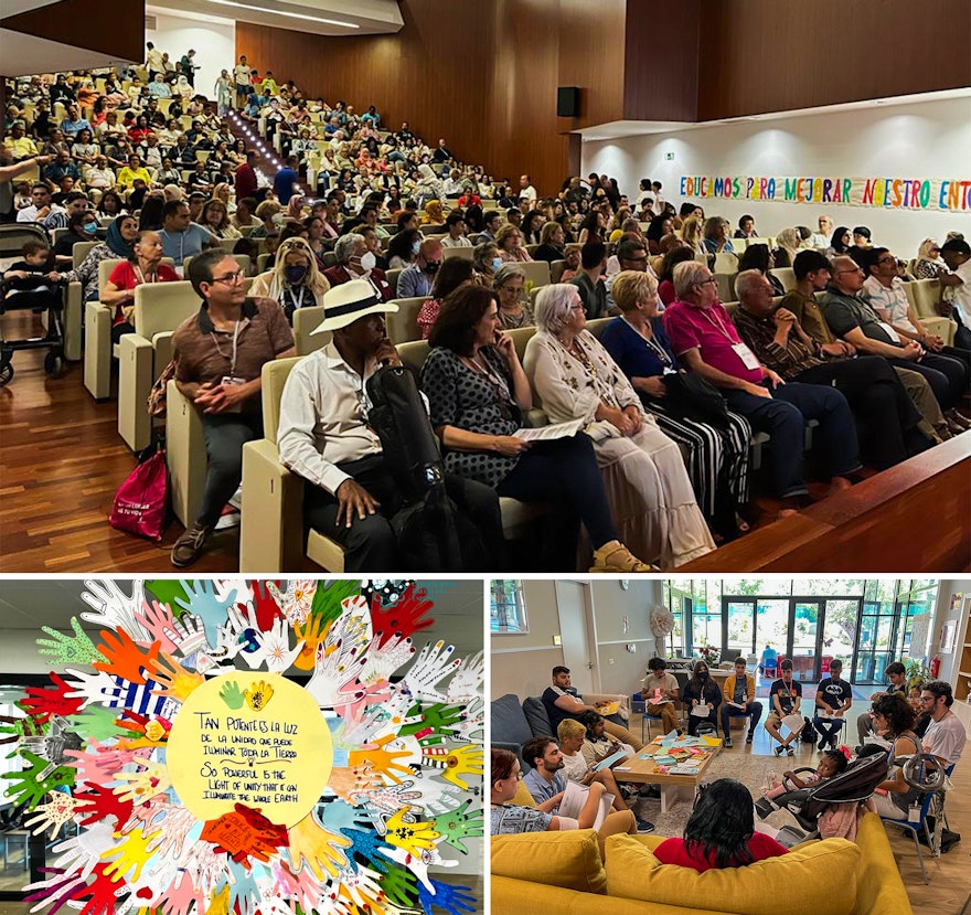 Seen here are some of the many gatherings in Spain, including a conference in Alicante which brought together some 500 participants, and a smaller neighborhood gathering in Almeria.