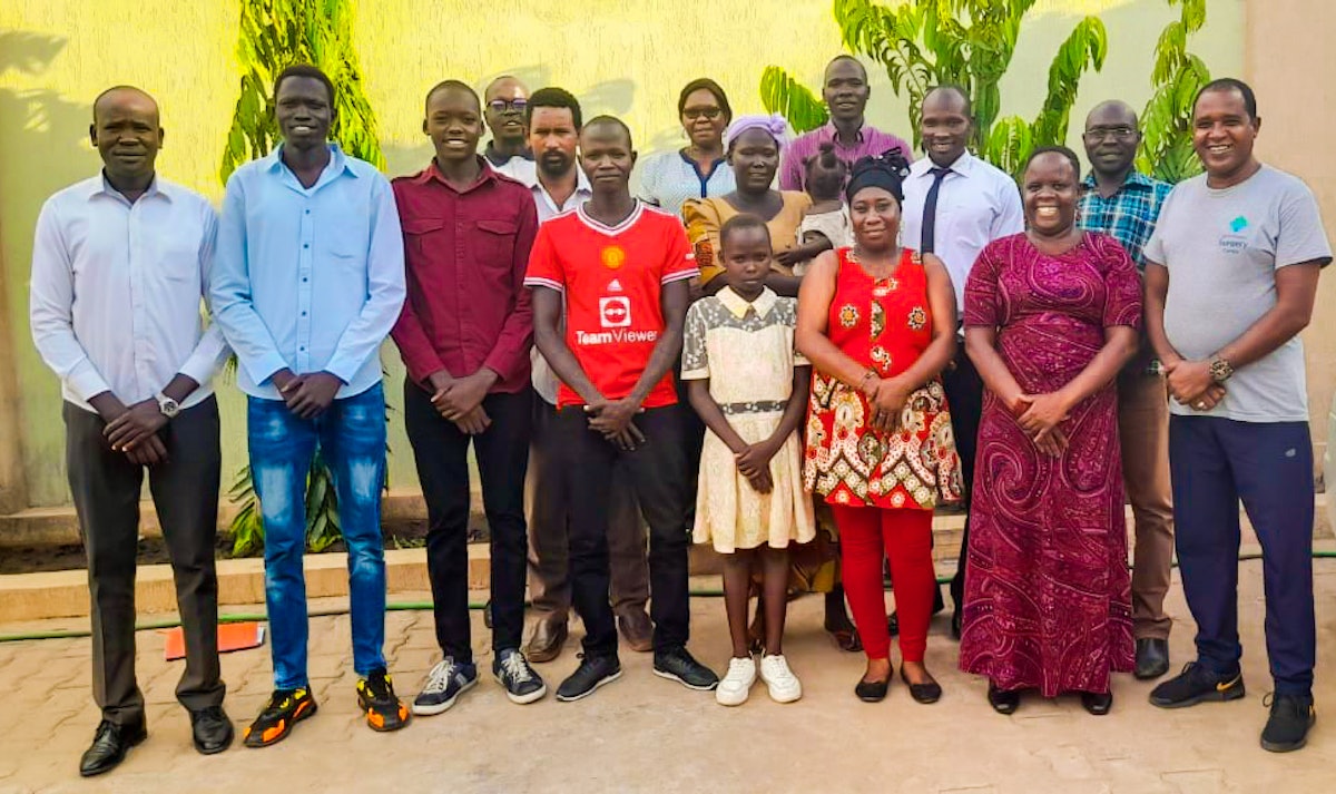 Seen here are some of the participants from a gathering in South Sudan.