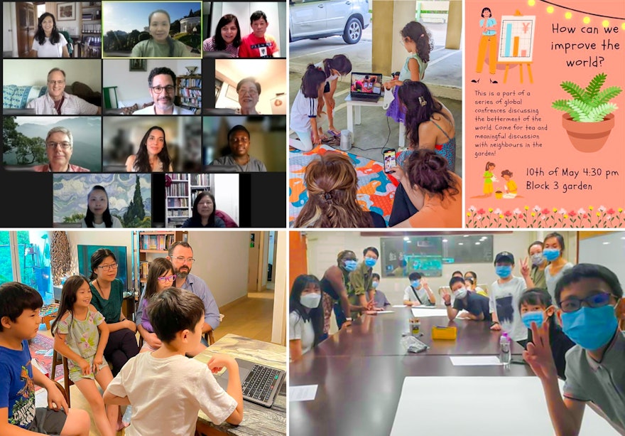 Seen here are some of the gatherings that took place in Hong Kong, both virtually and in person.