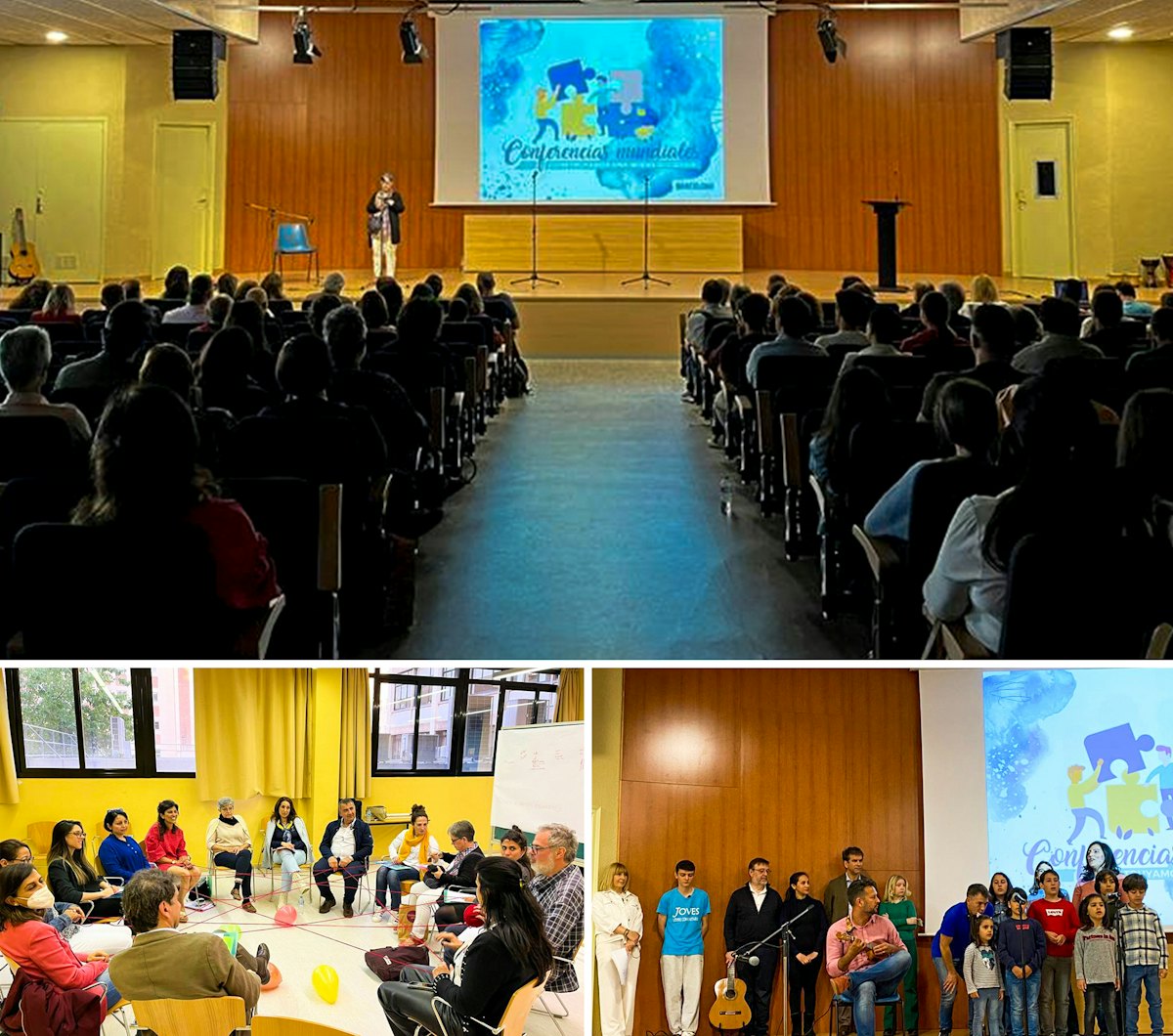 Many people gathered for this conference in Barcelona, Spain.