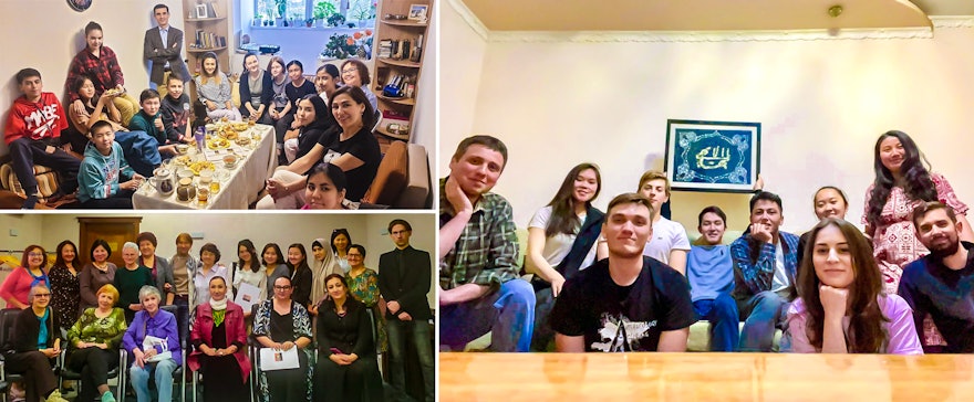Seen here are gatherings in the cities of Bishkek and Tokmok in Kyrgyzstan. The national conference in Kyrgyzstan inspired many of the participants to hold local gatherings throughout that country.