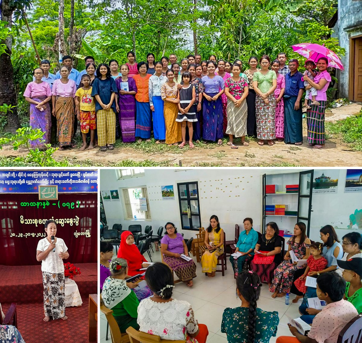 Pictured here are participants at a conference in Daidanaw, Myanmar.