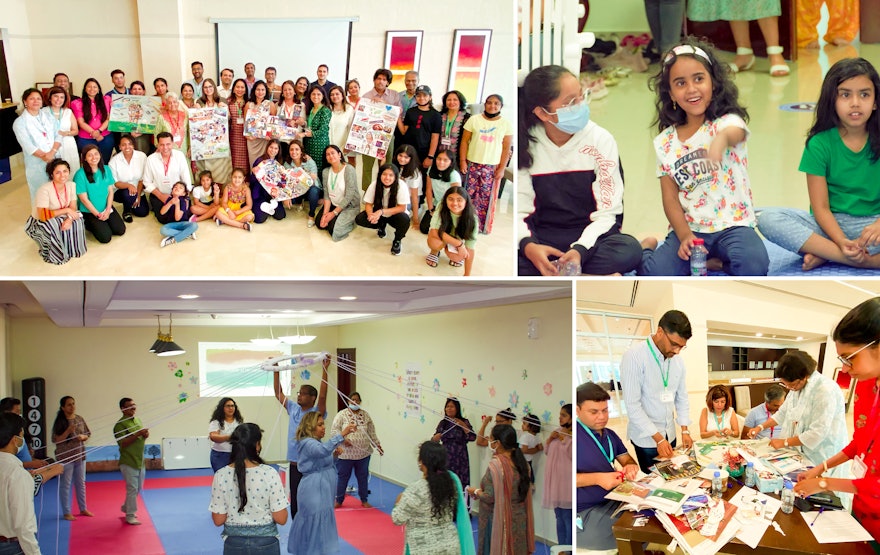 In the United Arab Emirates, participants of all ages gathered for discussions on building vibrant communities dedicated to the promotion of peace.
