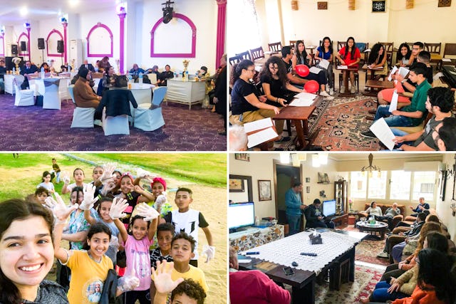 Entre las actividades de los bahá’ís de Egipto se encuentran las iniciativas educativas que desarrollan la capacidad de personas de todas las edades para el servicio desinteresado a la sociedad.