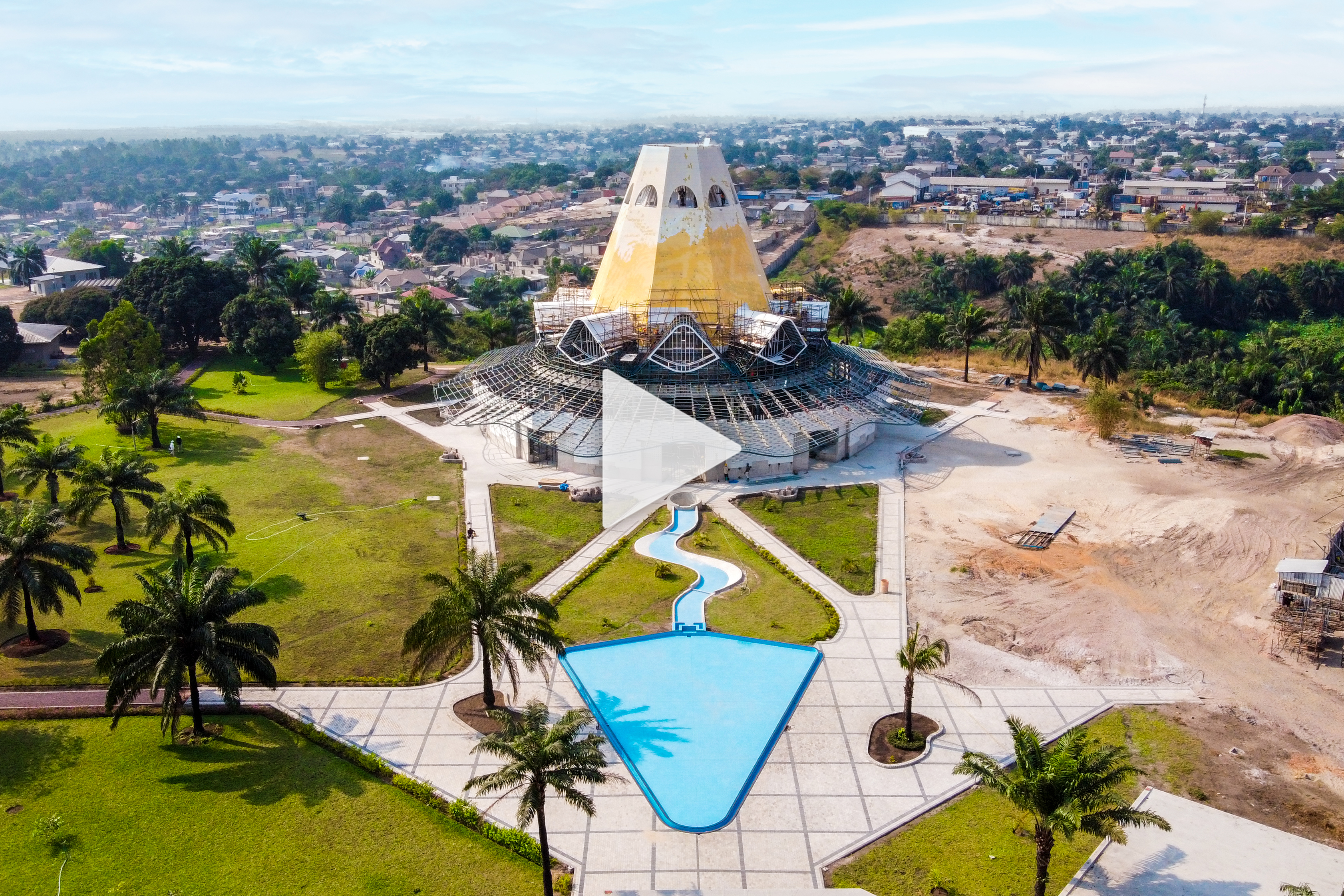 Houses of Worship: Intricate exterior design of DRC temple comes into view  | BWNS