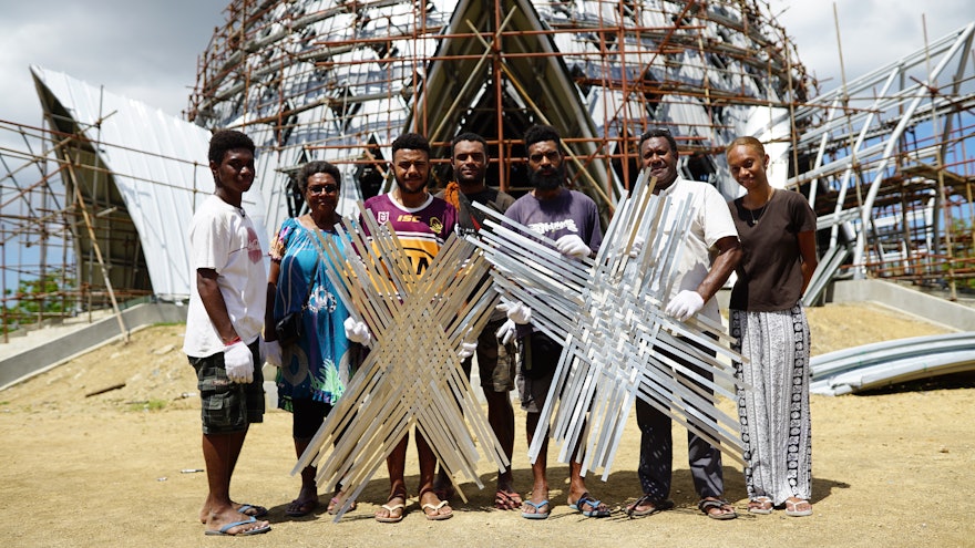 Albert Lawe, a local residents who assisted with the weaving project, said, “This has been a very unique experience. This activity is the foundation of our culture and way of life. Everything revolves around weaving.”