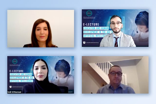 The Bahá’í Office of External Affairs of the UAE at a forum titled Artificial Intelligence and Progress: Exploring Human Nature & Education.