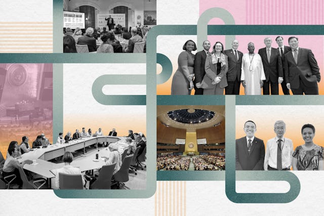 دفتر جامعهٔ جهانی بهائی در نیویورک، مجموعهای جلسات را با موضوع هویتی مشترک بر اساس اصل یگانگی نوع بشر برگزار کرد.