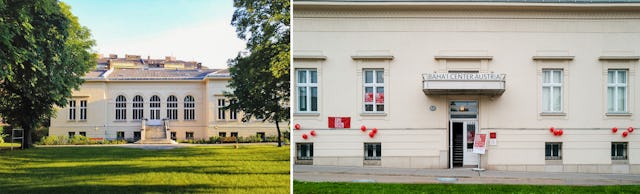 نماهایی از مرکز ملی بهائیان اتریش، محل اجرای نمایشی دربارهٔ طاهره به عنوان بخشی از پروژه ملی وزارت فرهنگ و هنر این کشور جهت ارائهٔ آثار هنری برای عموم.