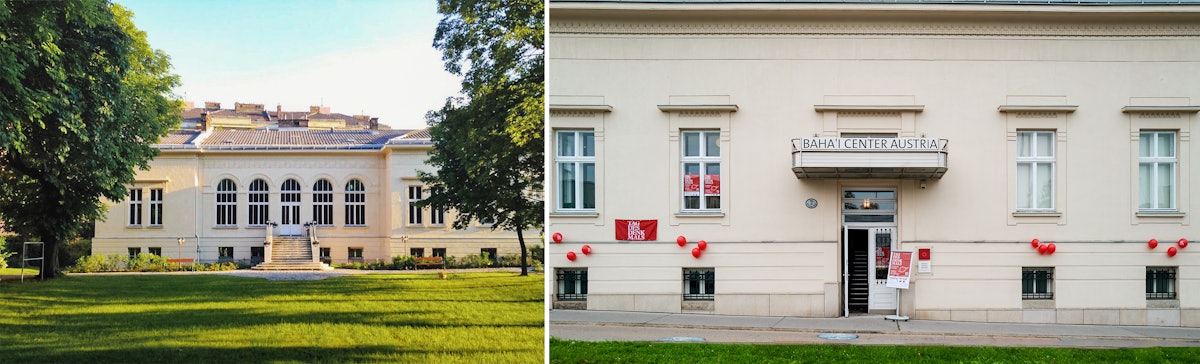 Views of the Austrian Bahá’í National Centre, where a play about Táhirih was staged as part of the Ministry of Art and Culture’s nationwide open house initiative.
