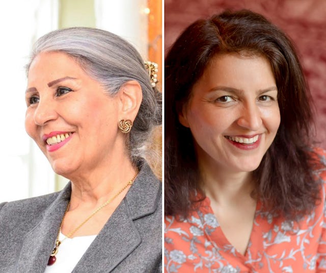 Las dos mujeres bahá’ís iraníes, Mahvash Sabet (izquierda) y Fariba Kamalabadi (derecha), fueron arrestadas el 31 de julio (por segunda vez) al comienzo de una nueva represión contra los bahá’ís de Irán.