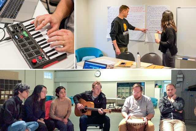 Les jeunes qui participent à des activités bahá’íes de construction de communautés explorent comment la musique peut inspirer de hautes aspirations et des actions pour l’amélioration de la société.